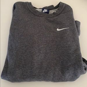 Nike heather grey crew neck